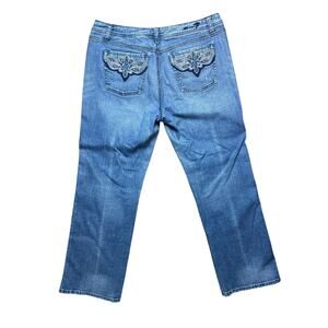 Vintage 7 For All Mankind Western Embroidered Bootcut Jeans